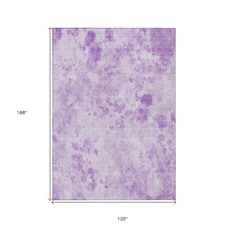 HomeRoots Floral Transitional Rectangle Outdoor Rug