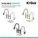 preview thumbnail 45 of 66, Kraus Allyn Traditional 3-Function Bridge Pulldown Kitchen Faucet