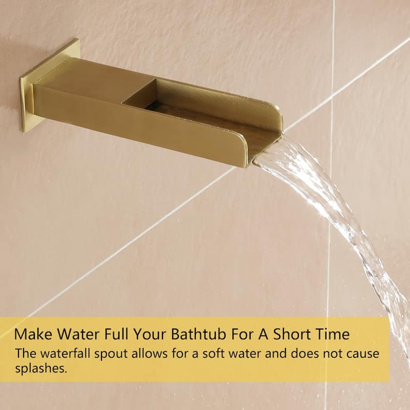 3-Function 10/12-In Wall Mounted Shower System with Handheld Shower
