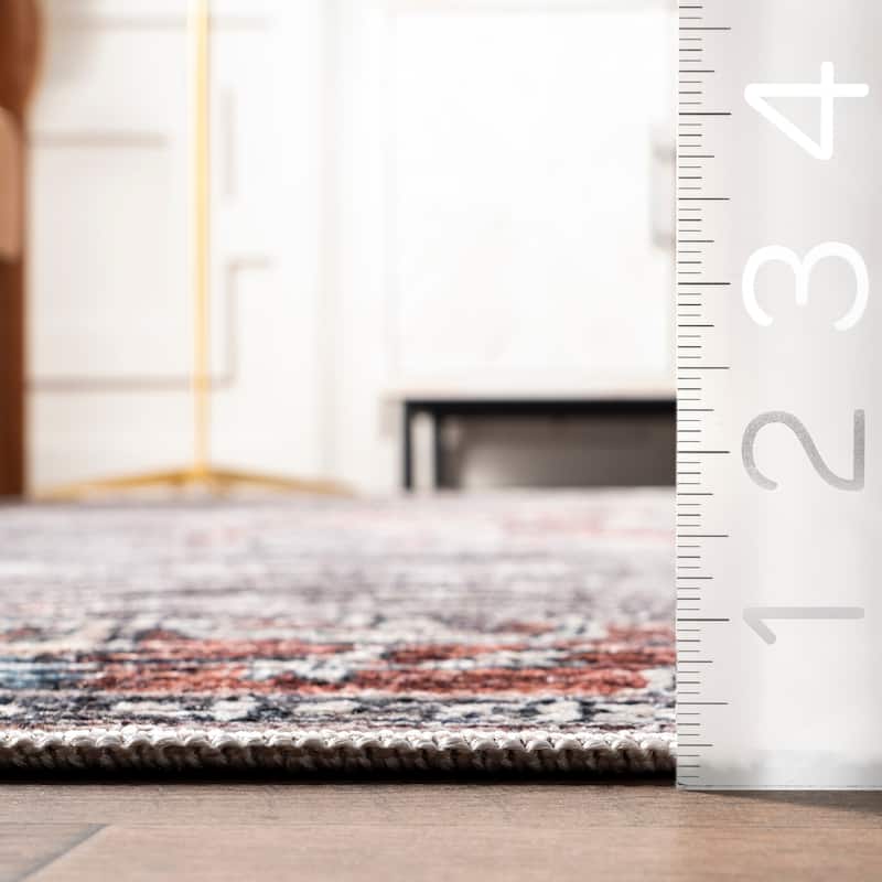 Nuloom Wild Orchid Machine Washable Area Rug