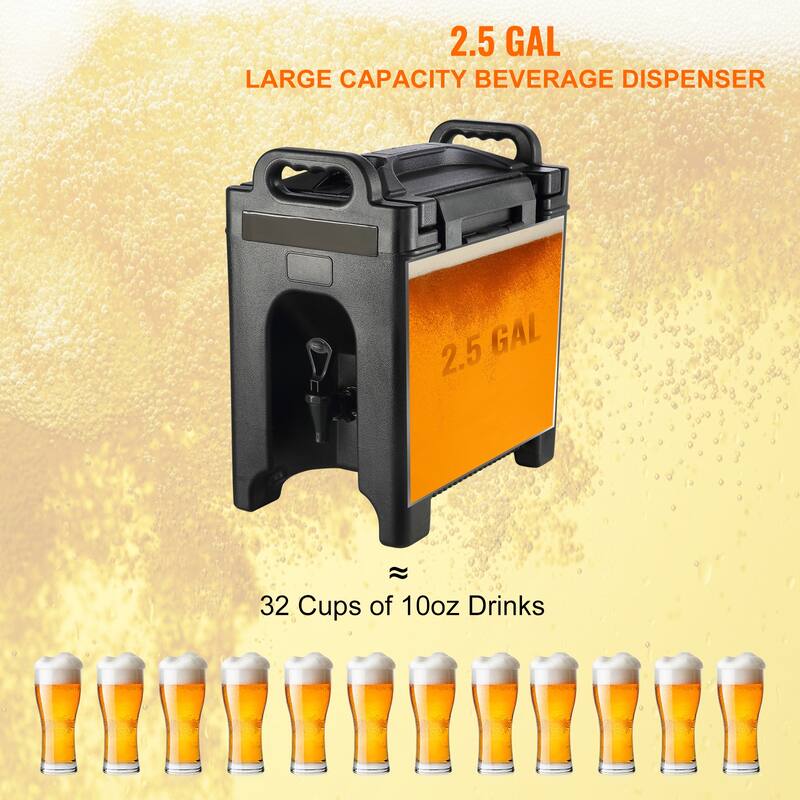 Insulated Beverage Dispenser for Hot Tea Coffee Water Restaurant Drink Shop