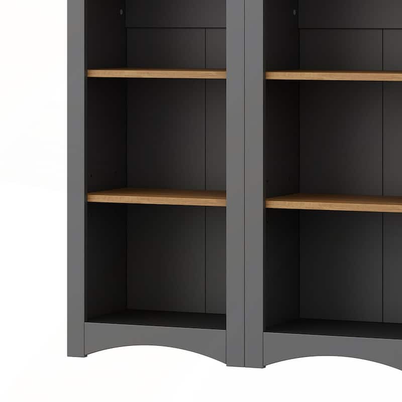 Free Standing 5 Tier Bookshelves