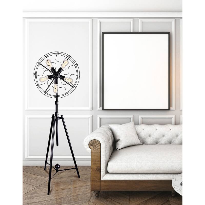 Pamela 5 Light Floor Lamp With Black Finish
