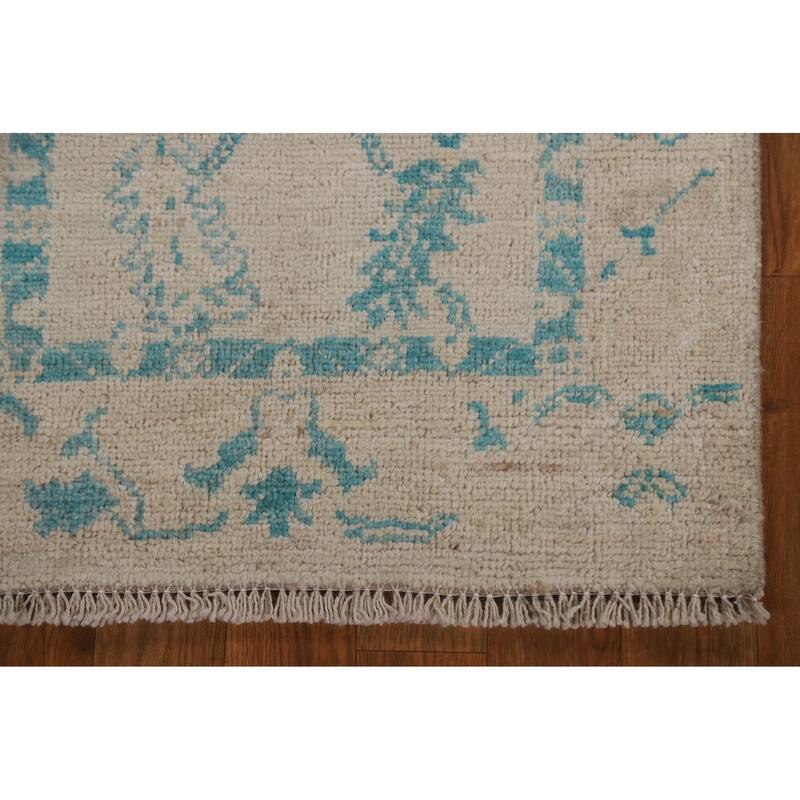 Vegetable Dye Oriental Oushak Turkish Rug Hand-knotted Wool Carpet - 2'0" x 3'10"