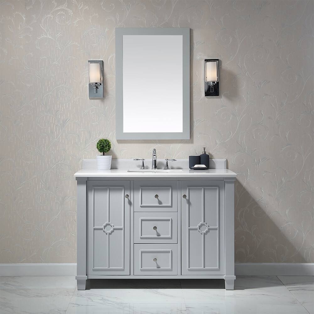 OVE Decors Positano DOVE Grey 48-inch Bathroom Vanity