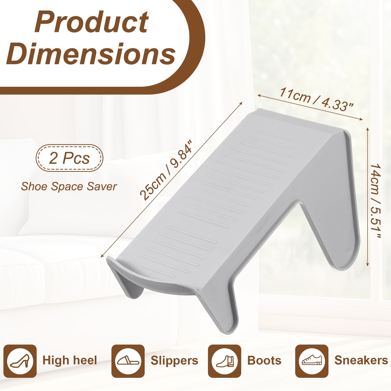 Shoe Slot Organizer Shoe Stacker Double Layer Space Saver for Storage Closet Rack Organization