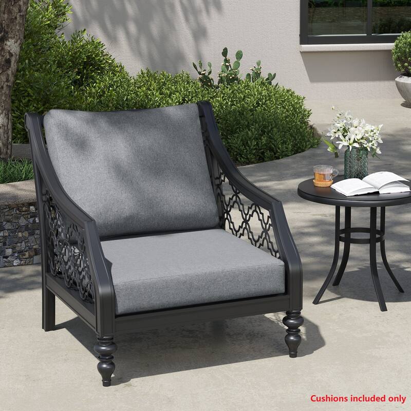 Outdoor Deep Seat Cushion Set Patio Furniture Cushions with Removable Cover for Chair Sofa Couch