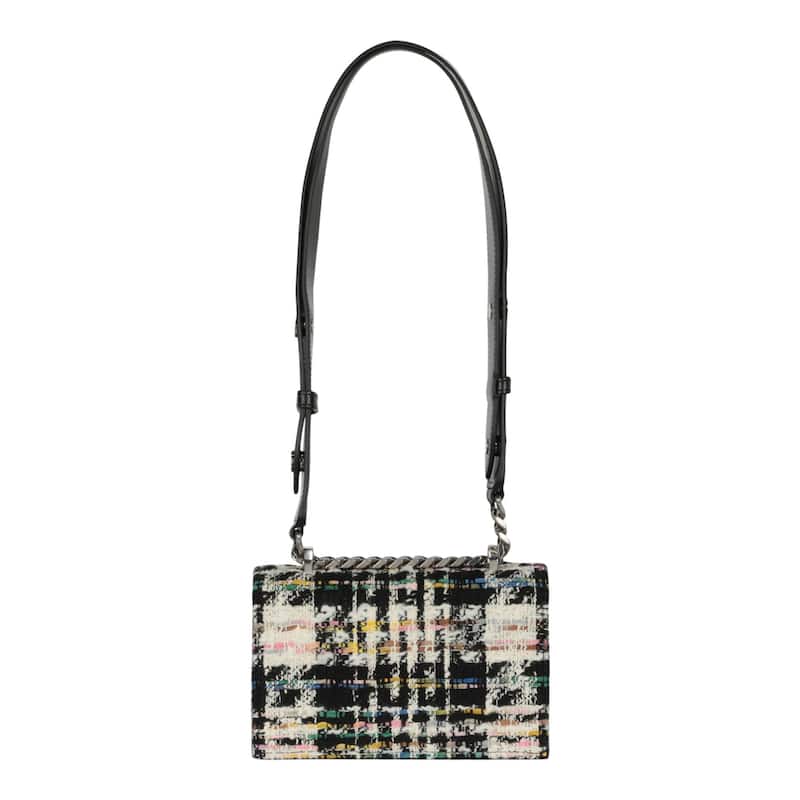 Alexander McQueen Mini Jewelled Tweed Shoulder Bag
