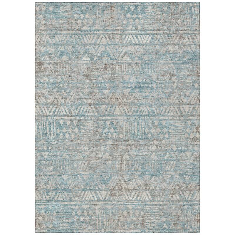Machine Washable Indoor/ Outdoor Global Jara Chantille Rug