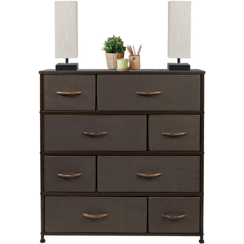 Dresser w/ 8 Drawers Furniture Storage & Chest Tower for Bedroom