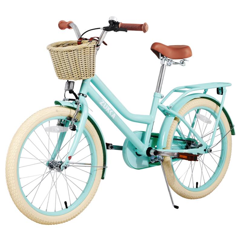 Multiple Colors Girls Bike with Basket for 7-10 Years Old Kids, 20 inch wheel, No Training Wheels Included