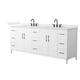 Option White / Giotto Quartz Top / Matte Black Hardware