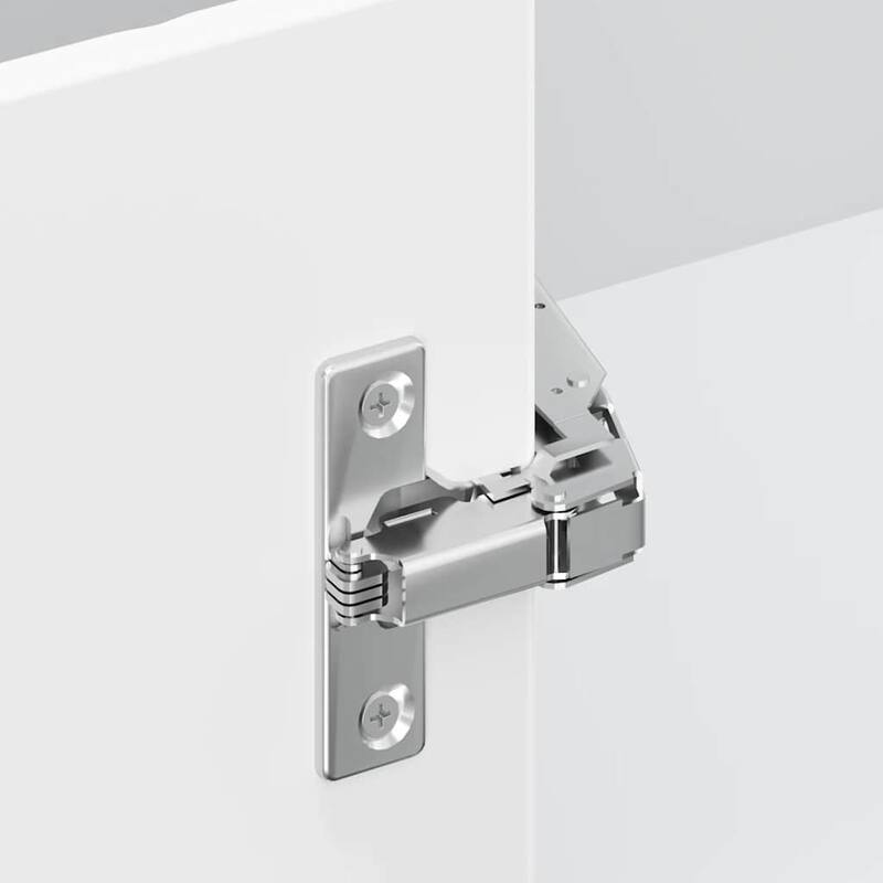 vidaXL Kitchen Corner Base Cabinet High gloss white Engineered wood - 29.7 x 29.7 x 32.1