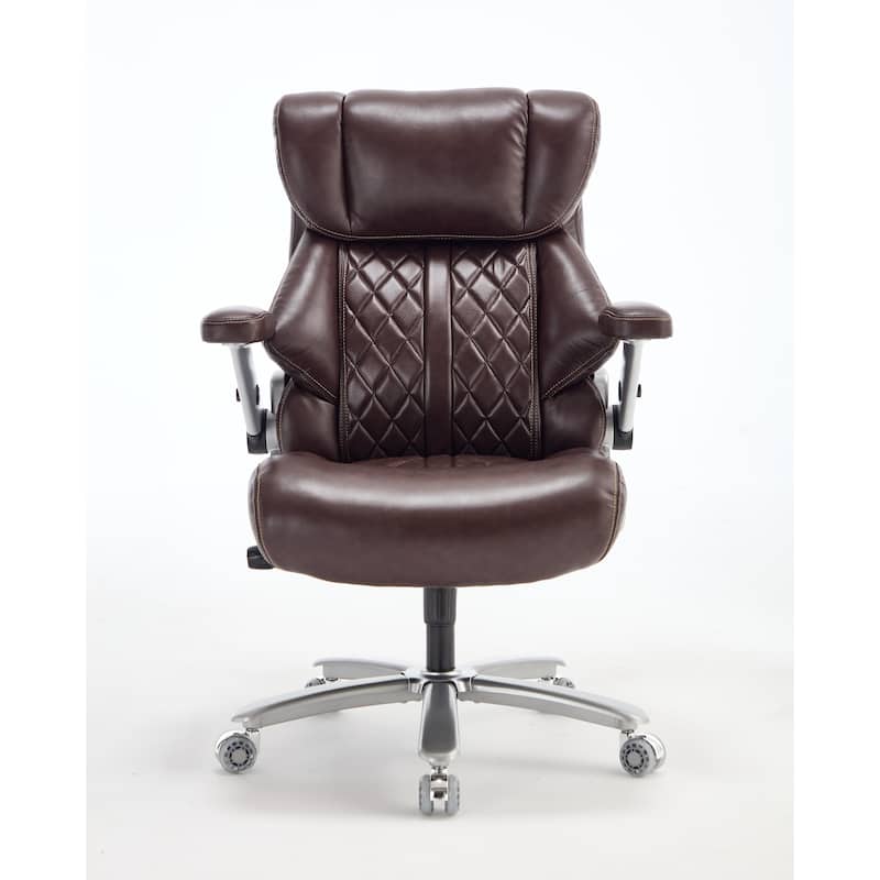 500lbs Big and Tall Office Chair for Heavy People Executive Office Chair with Wide Spring Seat, 360 Swivel Chair