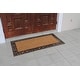 preview thumbnail 11 of 28, A1HC Rubber and Coir Heavy Duty, Flock Welcome Doormat, 30" X 60" Black/Beige