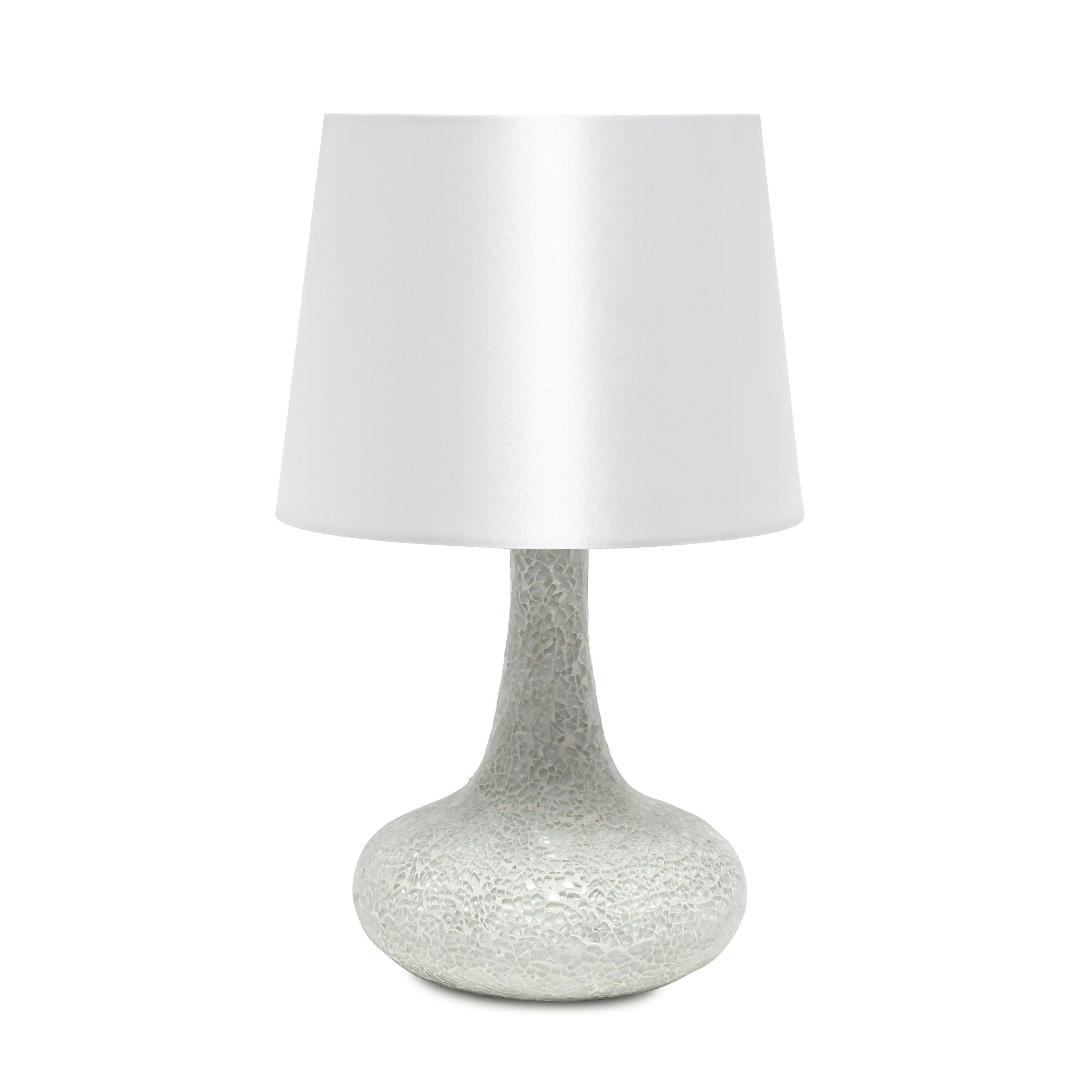 Silver/Gold Egg Shaped 8" Mosaic Glass table lamp Silver/Gold Egg Shaped 8" Mosaic Glass table lamp