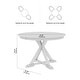 preview thumbnail 7 of 12, Bush Furniture West End 45W Round Trestle Dining Table