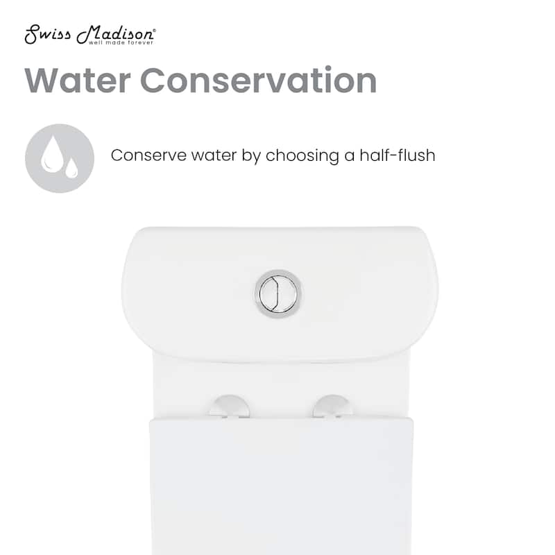 Trocadero One-Piece Elongated Toilet Dual Flush 1.1/1.6 Gpf With 10" Rough In - 34" x 24" 37"