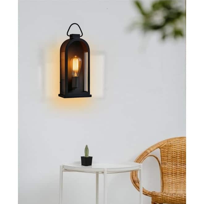 1Pcs lights and fixtures black porch lighting metal wall sconce