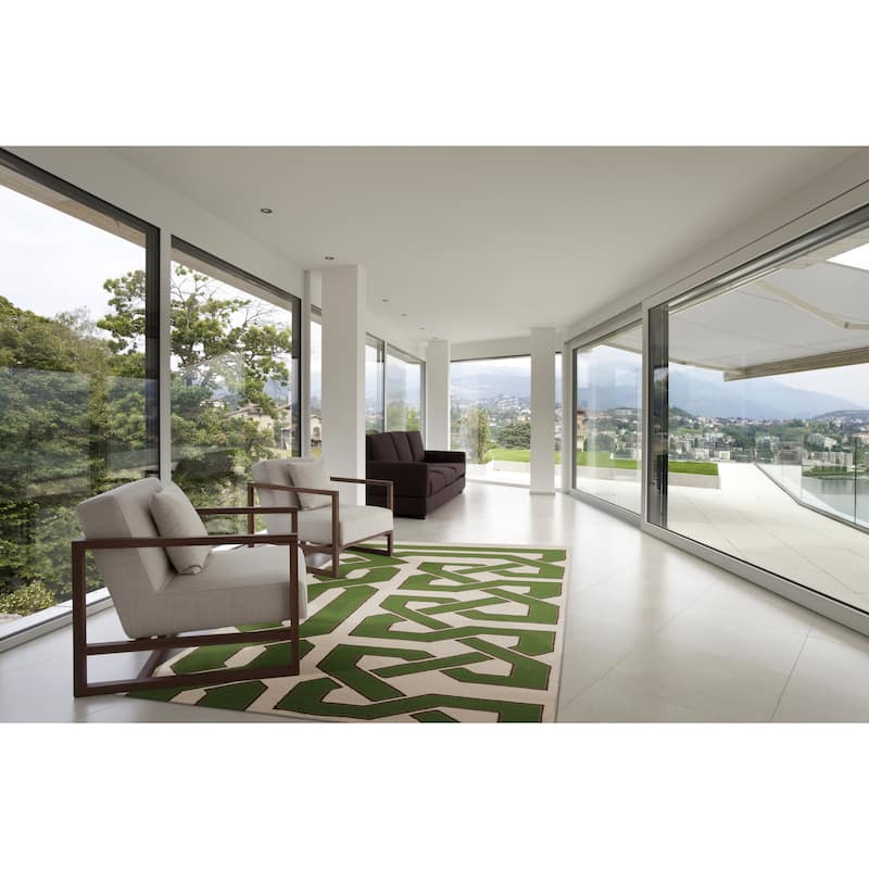 Flatweave Hand-woven Ilkeston Reversible Wool Area Rug