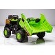 preview thumbnail 3 of 27, 24V Ride-On Dump Truck , Automatic Trailer, Bluetooth, and Music - Electric Construction Vehicle Toy,Halloween gift