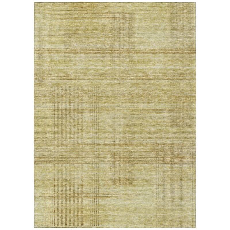 HomeRoots Striped Transitional Rectangle Outdoor Rug