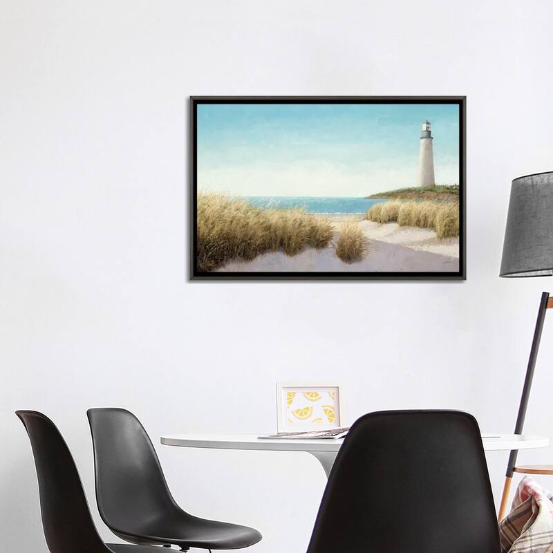 iCanvas "Lighthouse by the Sea" by James Wiens Framed