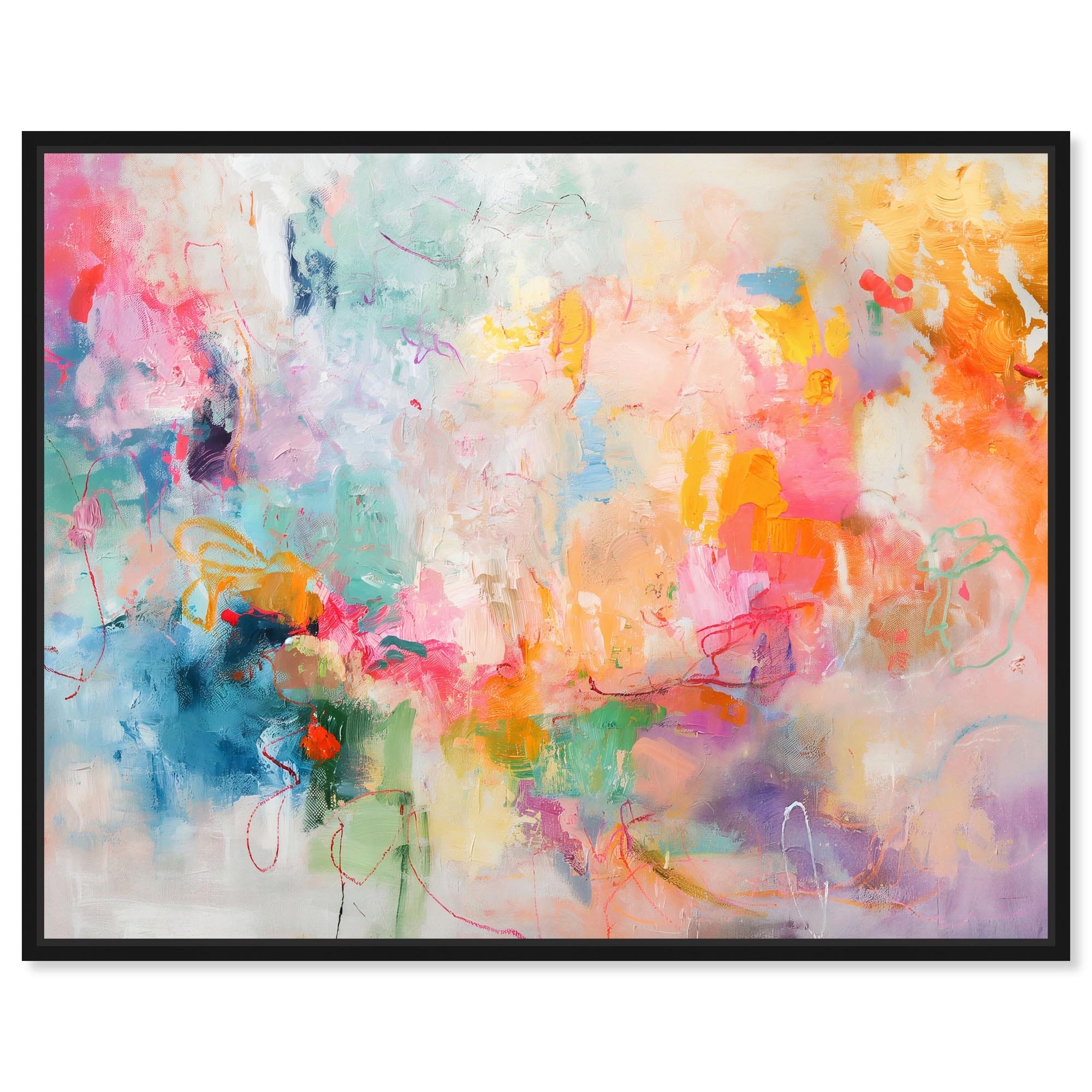 I'm Coming Up I Bright Decor Framed Canvas Print by Art Remedy