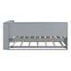 preview thumbnail 5 of 5, Wooden Twin Size DayBed with Twin Size Trundle, DayBed with Storage Shelf and USB Charging Ports,Grey