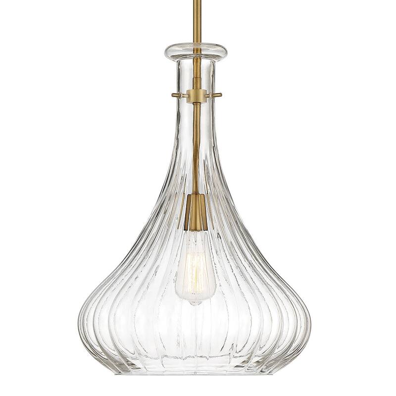Savoy House Bristo 14" Wide Pendant - Warm Brass