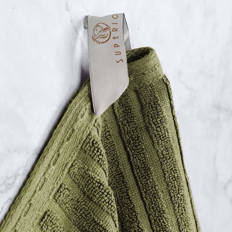 Superior Ribbed Cotton Absorbent Heavyweight Bath Towel Set