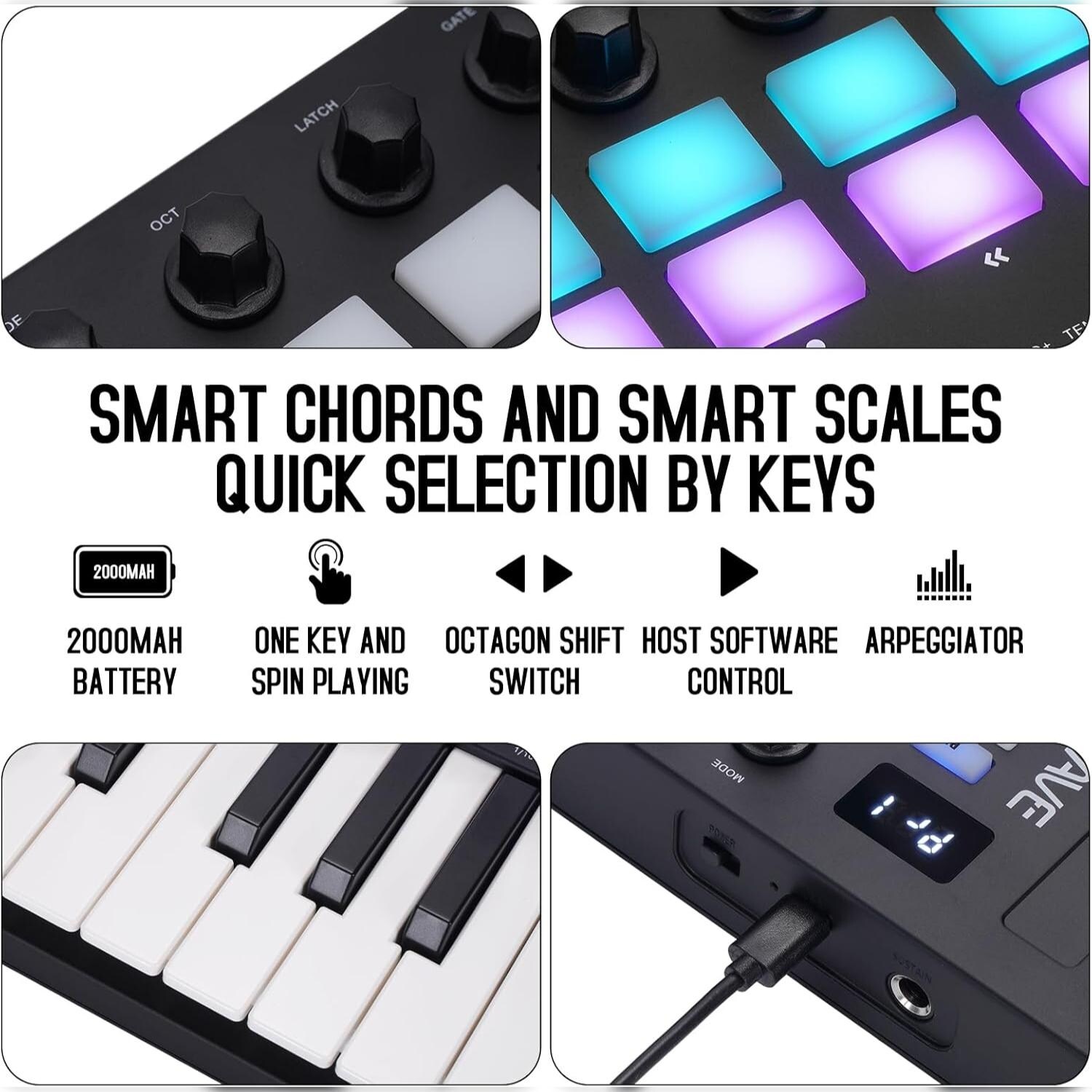 Wave Bluetoothリング MIDIコントローラー Wave Bluetoothリング MIDI
