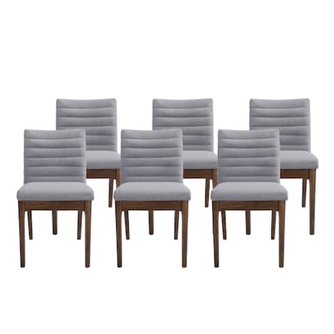 Lancer Channel Stitch Dining Chairs (Set of 6) by Christopher Knight Home