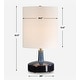 preview thumbnail 8 of 6, Uttermost Abyss Blue Table Lamp - 22.5" H X 12" W X 12" D