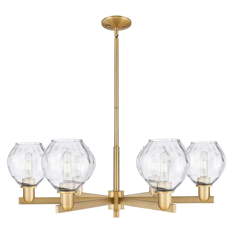 Innovations Lighting Endless Possibilities Arcadia - Waverly - 6 Light 36" Stem Hung Chandelier - Brushed Brass