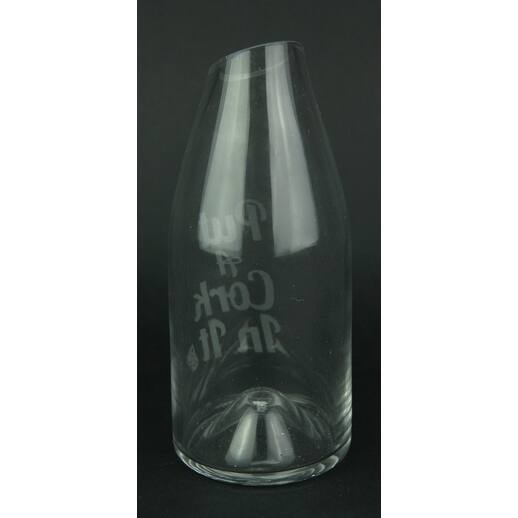 Shop Clear Glass Bottle Carafe Decorative Wine Cork Holder 8 X