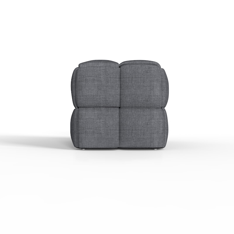 Luxerna 36-inch Padded Natural Linen Box Weave Comfort Bench