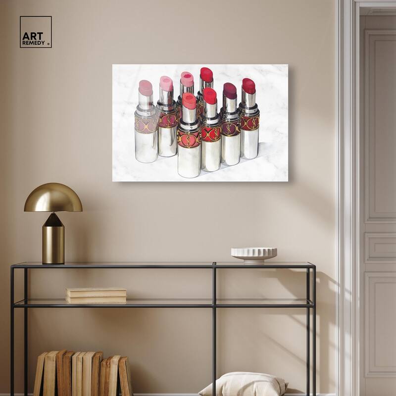 Doll Memories - Lipsticks 22 Acrylic by Art Remedy, Ready to Hang