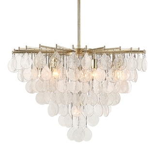 Uttermost Goccia 8 Light Tear Drop Glass Pendant - 27 H X 38 dia. (in)