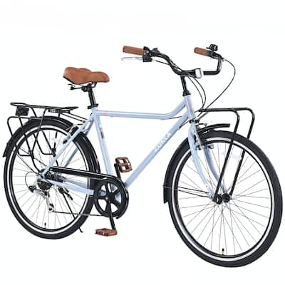 26 Inch 7 Speed Vintage Style Bike,Retro Commute Bike