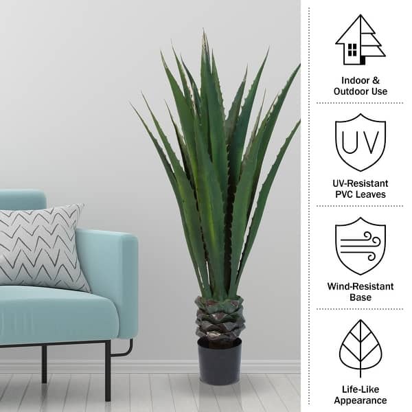 Pure Garden Giant Agave Fake Plant - 52-Inch - Bed Bath & Beyond - 11765296