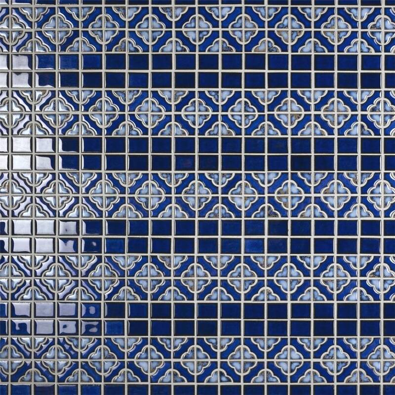 Merola Tile Tower Cobalt Delta 12" x 12-1/8" Porcelain Floor and Wall Tile