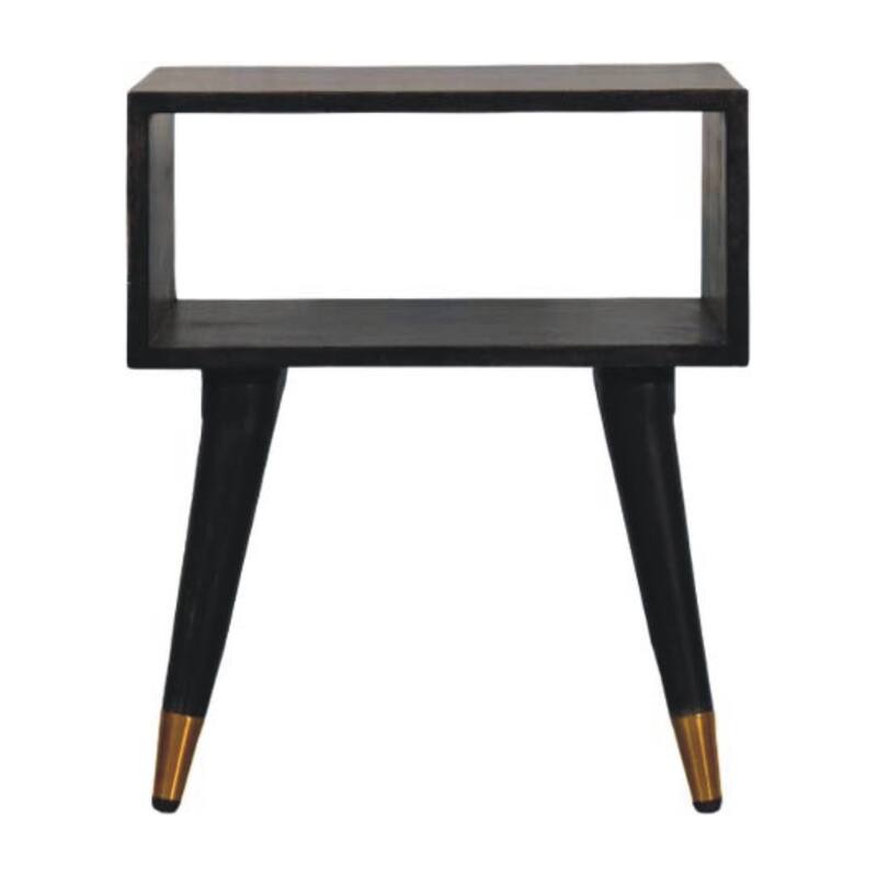 Artisan Furniture Solid WoodMid-Century Open Bedside Brown