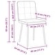 preview thumbnail 12 of 18, vidaXL Dining Chairs 2/4/6 pcs Black Velvet - 17.7" x 21.3" x 32.7"