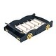 preview thumbnail 8 of 7, Full Size Race Car-Shaped Platform Bed with Wheels and Storage, Dark Blue+Yellow