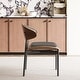 preview thumbnail 17 of 17, Modern Dining Chair 2 Piece Set Ergonomic Foam-Padded Chairs with Curved Backrest - 18.5"Wx18.5"Dx29.13"H