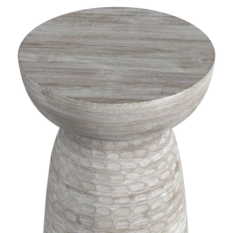 WYNDENHALL Willis 13" Wide Solid Wood Contemporary Accent Table & Fully Assembled - 12.6" D x 12.6" W x 17.7" H