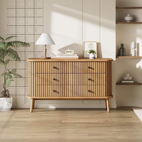 boho double dresser Grondin Mid-Century Modern Boho Style 6 Drawers Double Dresser, Dual Chest  of Drawers with 2 Rattan Drawer Fronts - Bed Bath & Beyond