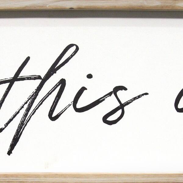 Shop Stratton Home Decor This Is Us Oversized Wall Art Natural