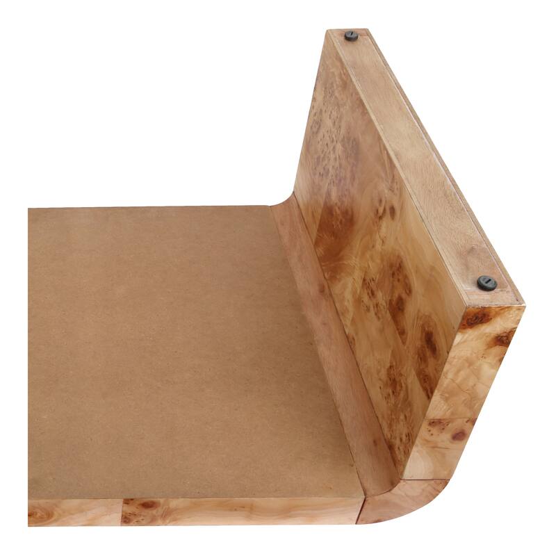 NPD Furniture Adriel Burl Wood Coffee Table